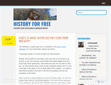 Tablet Screenshot of historyforfree.com